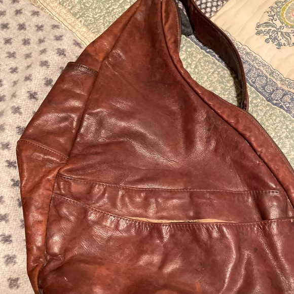 Norm Thompson back saver leather purse - Picture 1 of 5